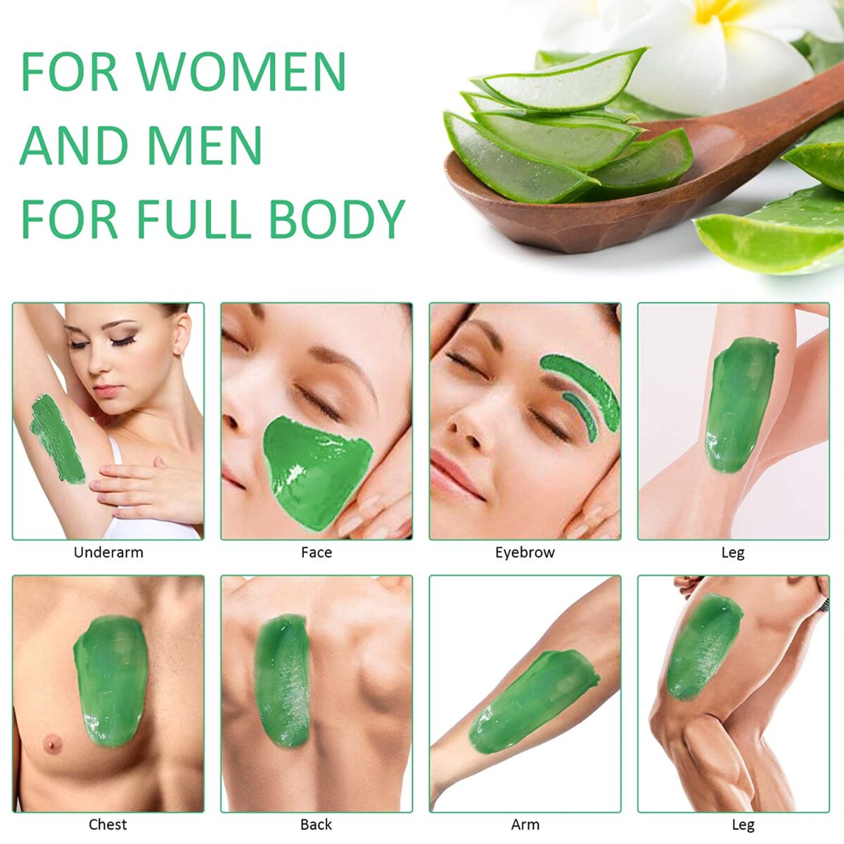 Hard Wax Beans Hair Removal Painless Lansley for Full Body Brazilian